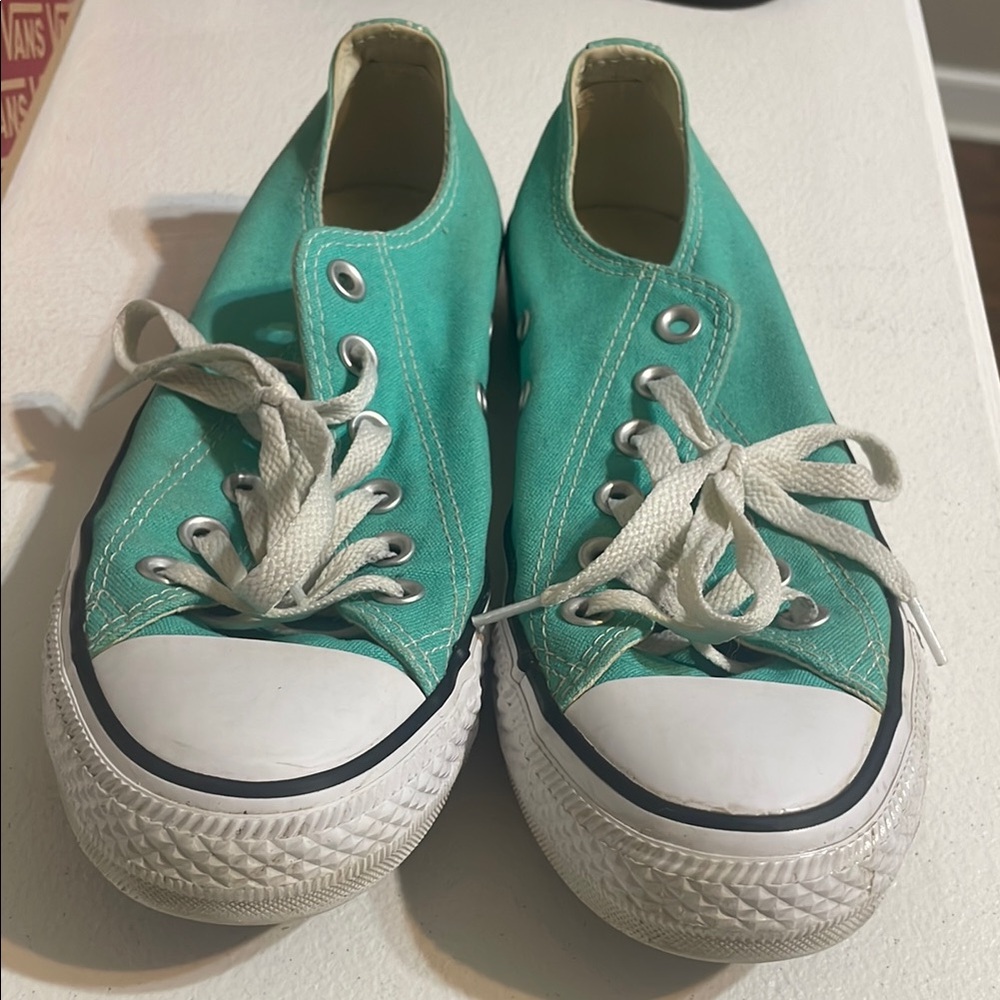 Converse Teal Low-Top Sneakers